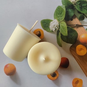 One Hand Poured Apricot Grove Votive Candle | Richly Scented Candle | Soy Blend Candle | Handmade Candle | Candle Gift Idea