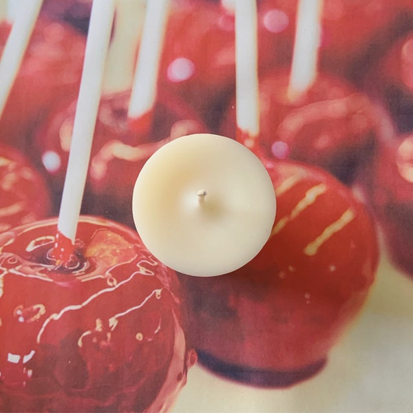 One Hand Poured Candied Apple Votive Candle | Cozy Candle | Richly Scented Soy Candle | Fall Candle | Handmade Candle | Gift | Candy Apple