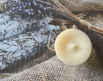 One Hand Poured Sage & Lavender Votive Candle | Richly Scented Candle | Soy Candle | Handmade Candle | Lavender Soy Candle