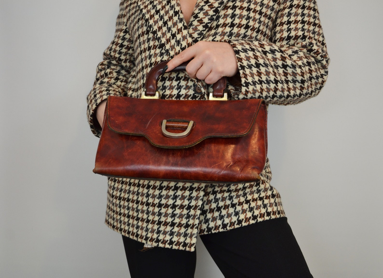 Vintage Leather Doctors Case Maroon Top Handle Etsy UK