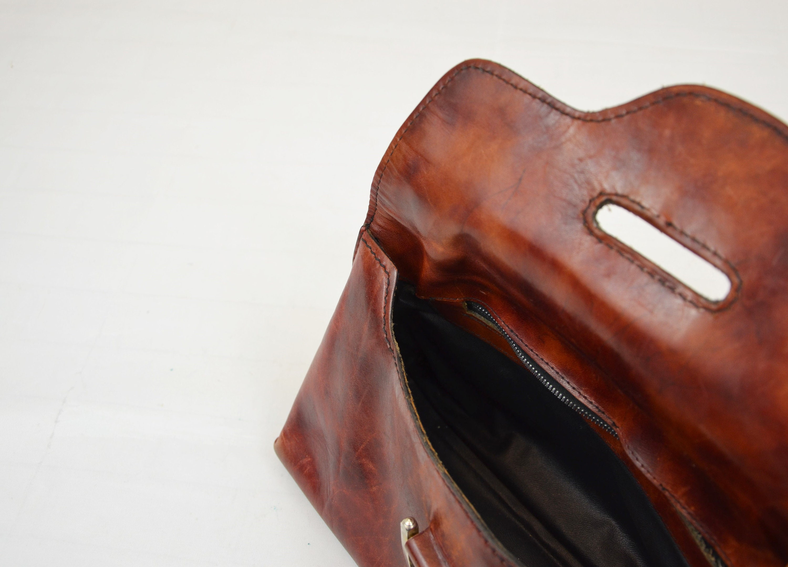 Vintage Leather Doctors Case Maroon Top Handle Etsy UK