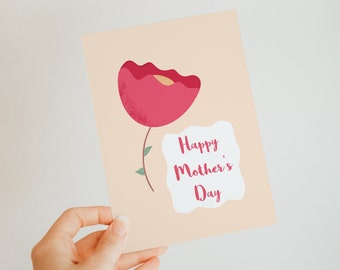 Happy mother's day flower card