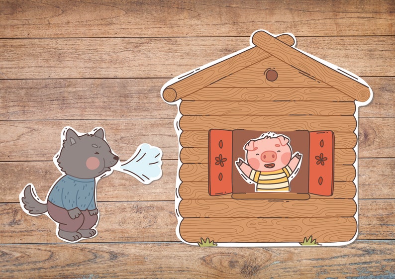 3 Little Pigs Story Printables. Preschool Activity for Homeschool ...