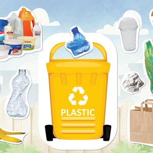 Día de la Tierra, Libro de actividades imprimible para clasificar residuos para niños pequeños, Hoja de trabajo de clasificación de basura, Reciclaje de basura, Juego preescolar