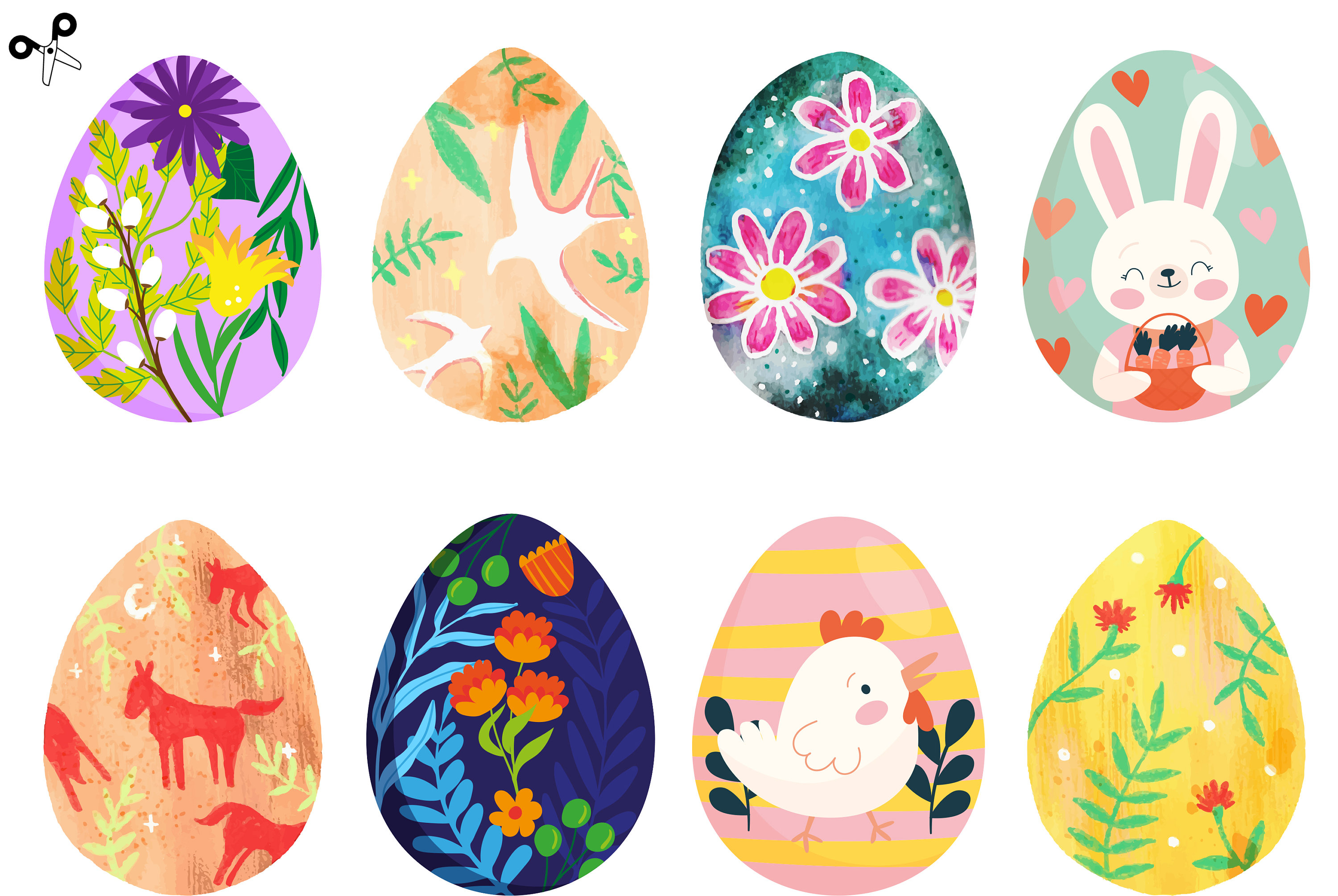 Easter Eggs Matching Game, Easter Activity, Toddler, Preschool