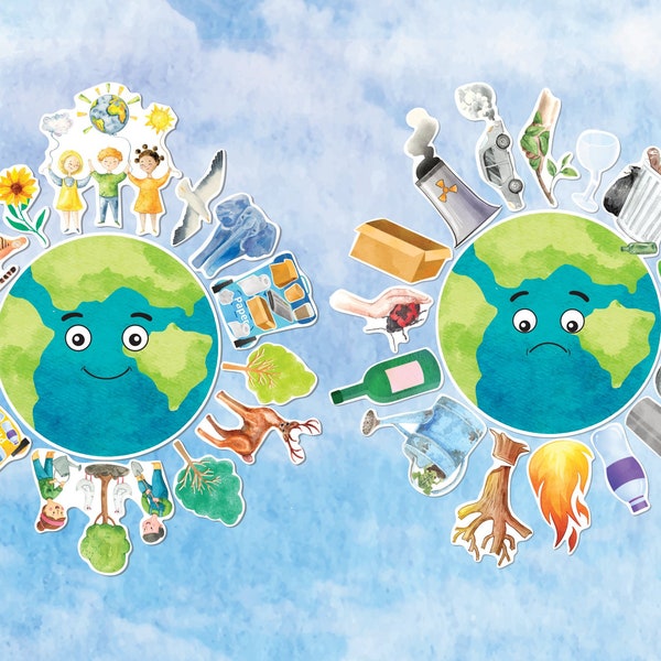 Save Planet, Preschool Game,Earth day,Environment Game,Preschool Printable, Homeschool, Toddler Printable, Toddler Activity, Earth Day