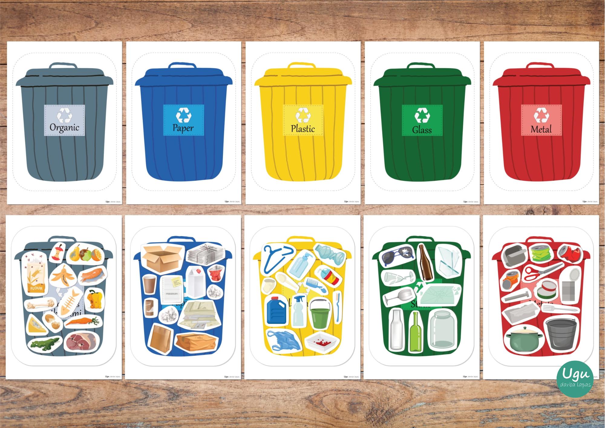 Waste Sorting Busy Book: Recycling Game for Toddlers (printable) - Etsy