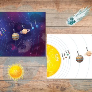 Solar System Busy Book Outer Space Learning Binder Personalized Space ...