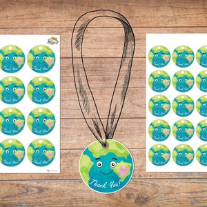 Medals, Earth Day, World Environment Day, Printable medal, Award medal, Digital medal, Earth Day medal, Scout