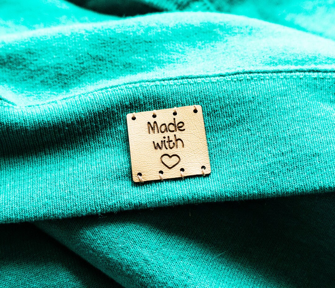 Personalized Leather Tags for Handmade Items, Custom Leather Labels