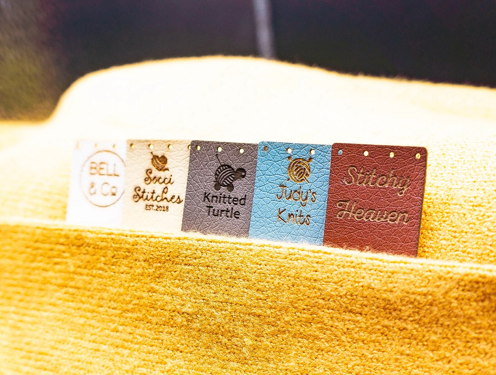 Fabric Labels for Handmade Items Custom Faux Leather Tags Etsy