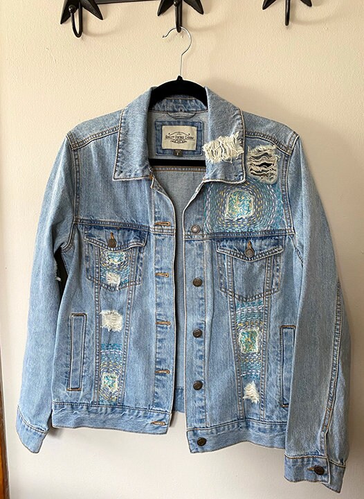 Ashley Vintage Charm Denim Jacket Size 