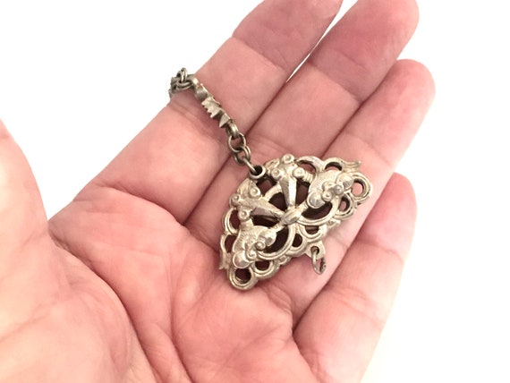 Antique Qing Dynasty Chatelaine Chinese Bat Design Qing Dynasty Pendant