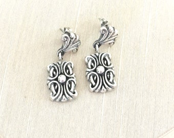 Vintage Sterling Silver Celtic Knot Earrings