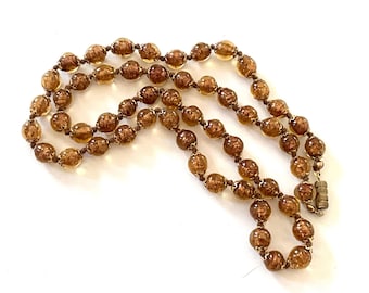Vintage Venetian Glass Bead Necklace