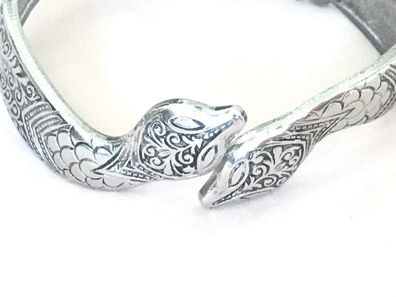 Vintage Art Deco Snake Clamper Bracelet by Peckham Seamless Mfg Co.