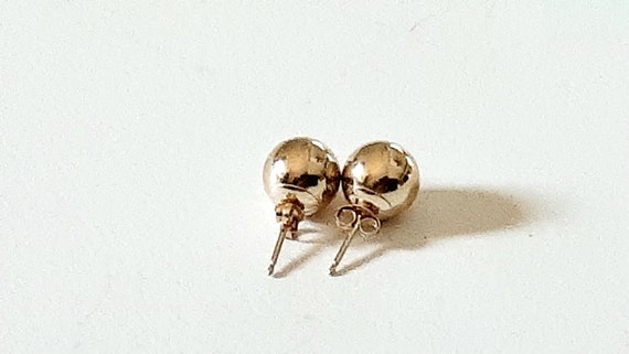 ■VINTAGE HOLLYWOOD■ Classic Ball Earrings 3set VH2379EA005 Vintage 80s 14K Yellow Gold Ball Earrings Pierced Stud