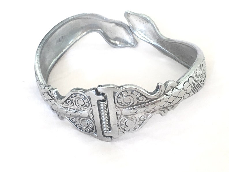 Vintage Art Deco Snake Clamper Bracelet by Peckham Seamless Mfg Co.