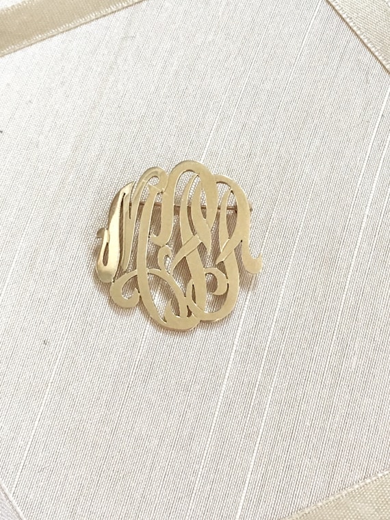 Script Brooch Chrome hearts script writing - Gem