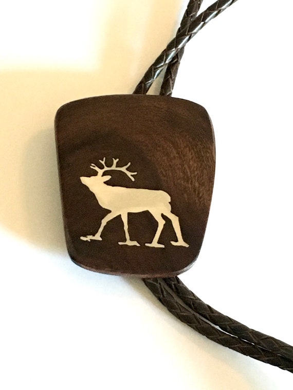 Vintage Bolo Tie Sterling Caribou Bolo Tie Artist 