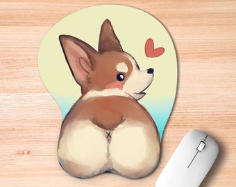 Corgi Butt 3D Mousepad