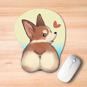 Corgi Butt 3D Mousepad