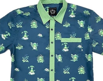 Budew Button Up Shirt, Hawaii Hemd