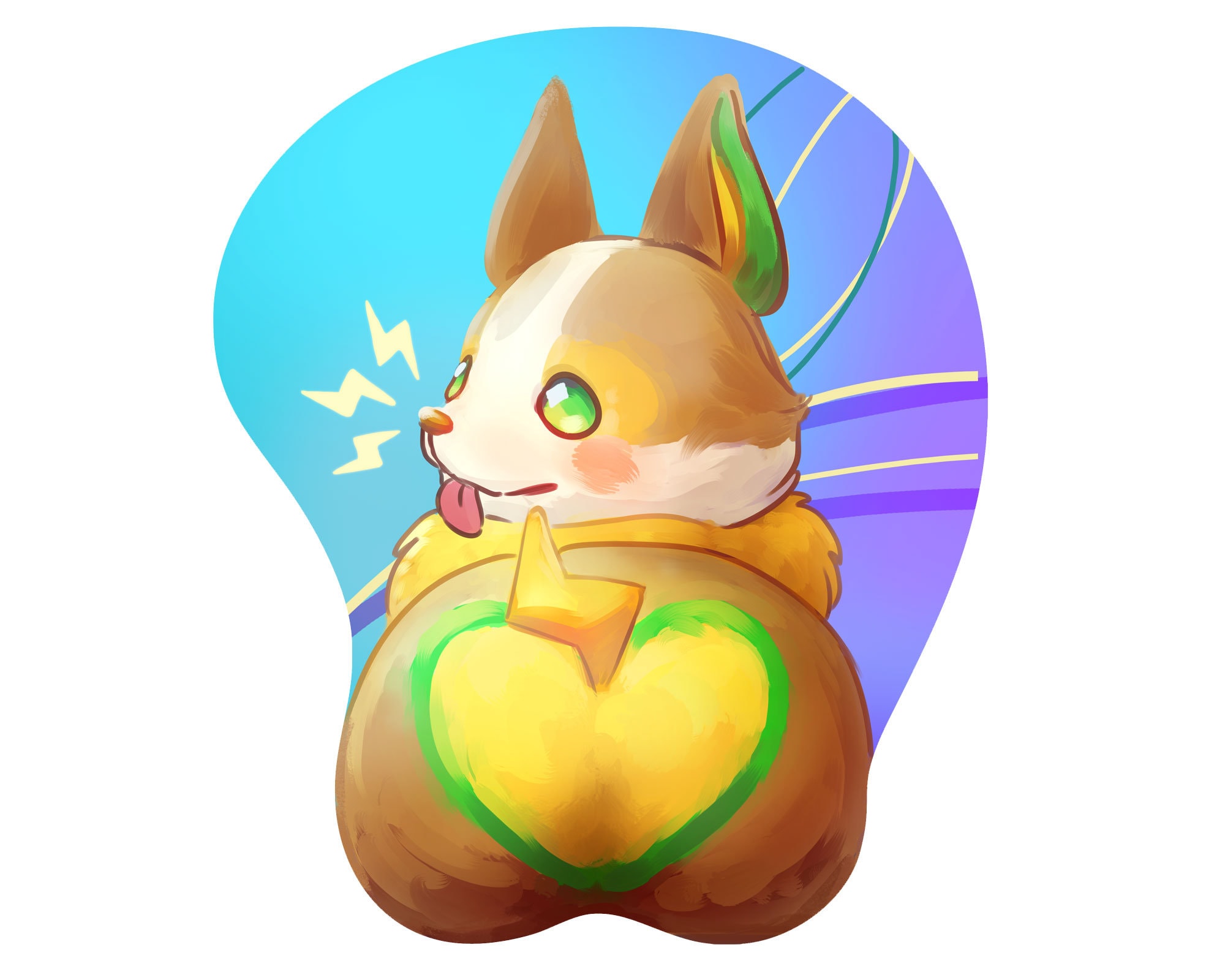 Yamper 3D Wrist Mousepad Pokemon Etsy Australia