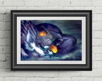 Wolf Link and Midna Print / Pillowcase