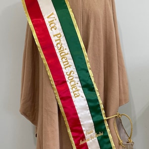 Italian Parade and Organizational Sash