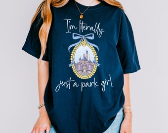 Literally Just a Girl, Disney Coquette Shirt, Disney Girl Trip, Disney Family shirt, Disney Coquette Shirt, Disney Vacation Shirt, Castle
