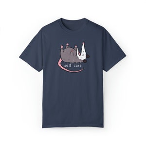 Opossum Shirt, Opossum Self Care Shirt, Self Care Shirt, Funny Animal Shirt, Possum Shirt, Anxiety Shirt, Funny Anxiety Shirt Midnight
