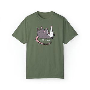 Opossum Shirt, Opossum Self Care Shirt, Self Care Shirt, Funny Animal Shirt, Possum Shirt, Anxiety Shirt, Funny Anxiety Shirt Moss