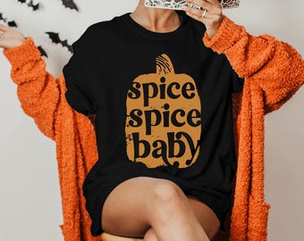 Spice Spice babyshirt herfst, Pumpkin Spice shirt, herfstshirt, grappig herfstshirt, Pumpkin Spice Spice baby, pompoenseizoen, cadeau voor haar