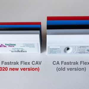 CA Fastrak Flex Holder - 3D Printed - Polycarbonate (High Heat Resist) - No Velcro, Suction Cup, Glue - Please read description