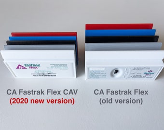 CA Fastrak Flex Holder - 3D Printed - Polycarbonate (High Heat Resist) - No Velcro, Suction Cup, Glue - Please read description