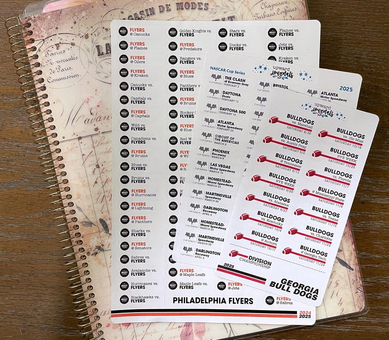 Track Auto Racing Calendar 2026 Auto Racing Schedule Planner|calendar Stickers ~ Any Series ...