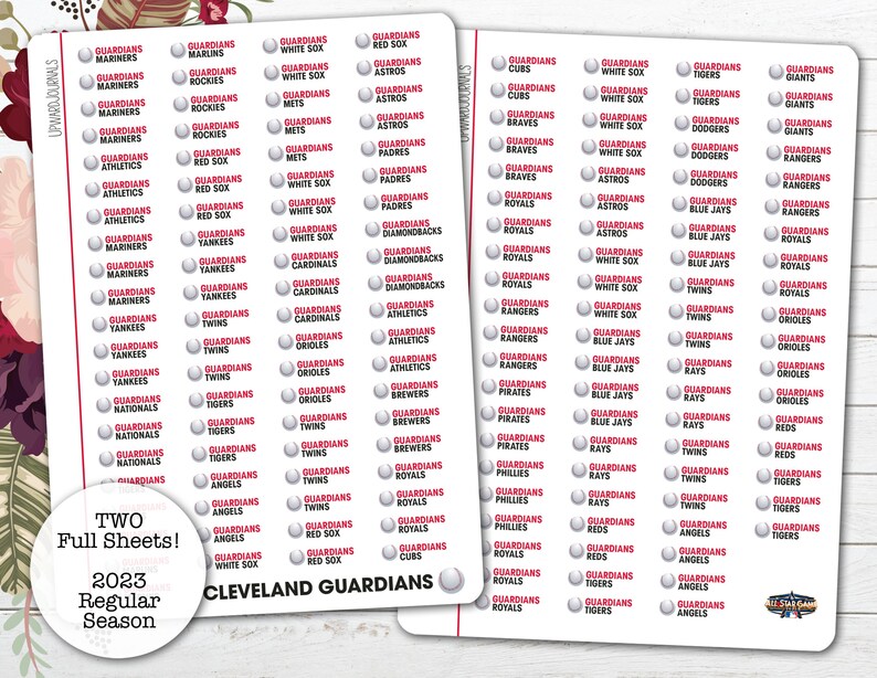 2023 MLB Baseball Schedule Major League Baseball Regular - Etsy