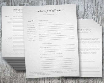 Writer's Block Worksheet Packet: Creative Writing Prompts (Digital Download)
