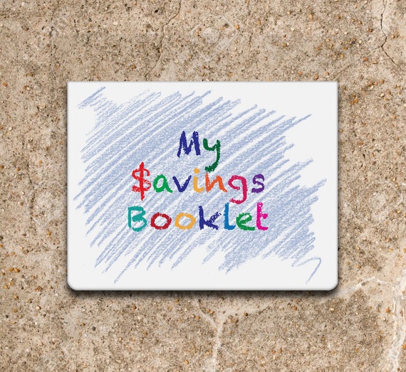 Kids Savings Goal Register Tracking Booklet Printed Etsy Kids Savings Goal Register Tracking Booklet Printed Etsy