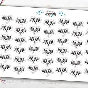 Checkered Flags Racing Planner Stickers: Race Day, Daytona 500