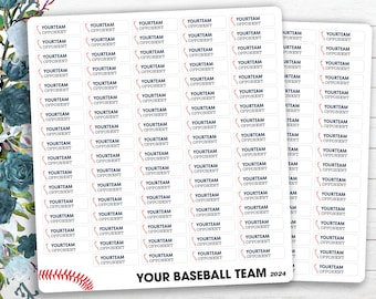 2024 Baseball Schedule ~ Planner | Calendar Stickers ~ Regular Season Games, Any Team, Spring Sports, Baseball Fan Gifts