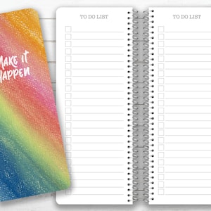 Checklist Notebook: Spiral Bound Planner - To Do List, Grocery, Shopping, Chores, Tasks - Customizable Journal image 10