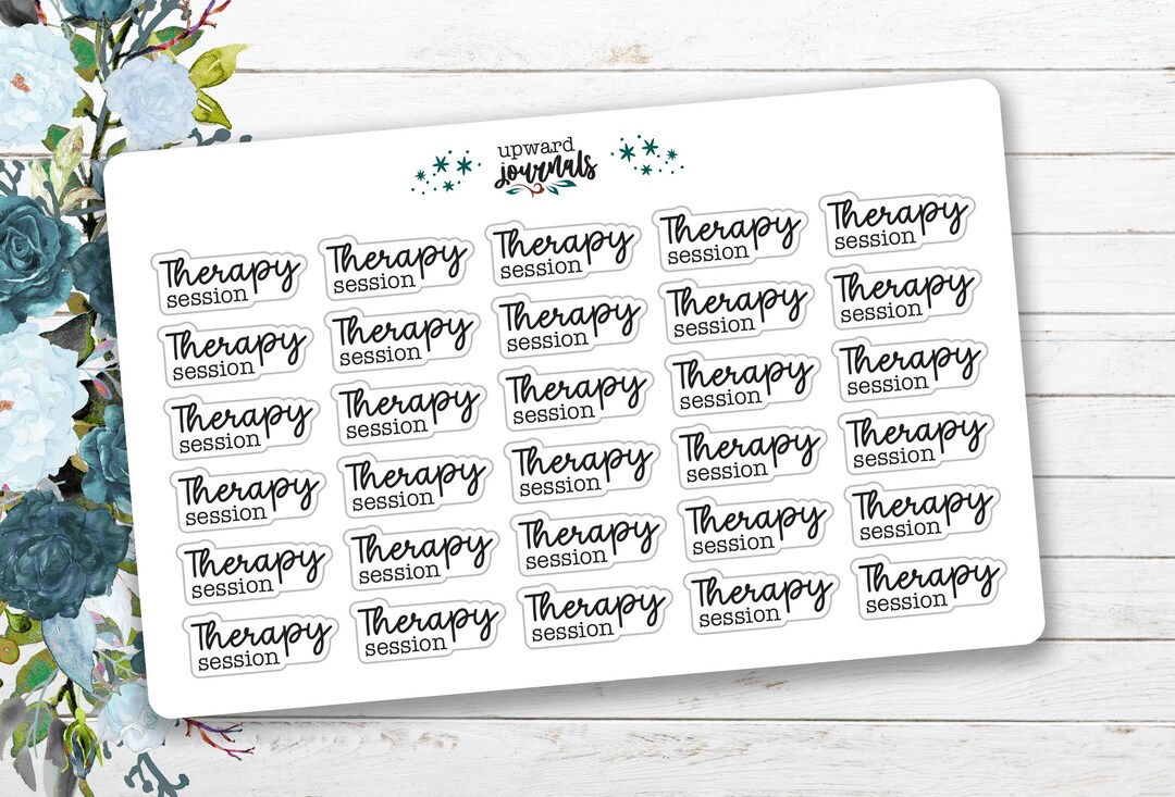 Therapy Session Planner Stickers: Mental Health Appointment Tracker ...