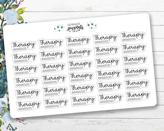 Therapy Session Planner Stickers: Mental Health Appointment Tracker, Wellness Stickers