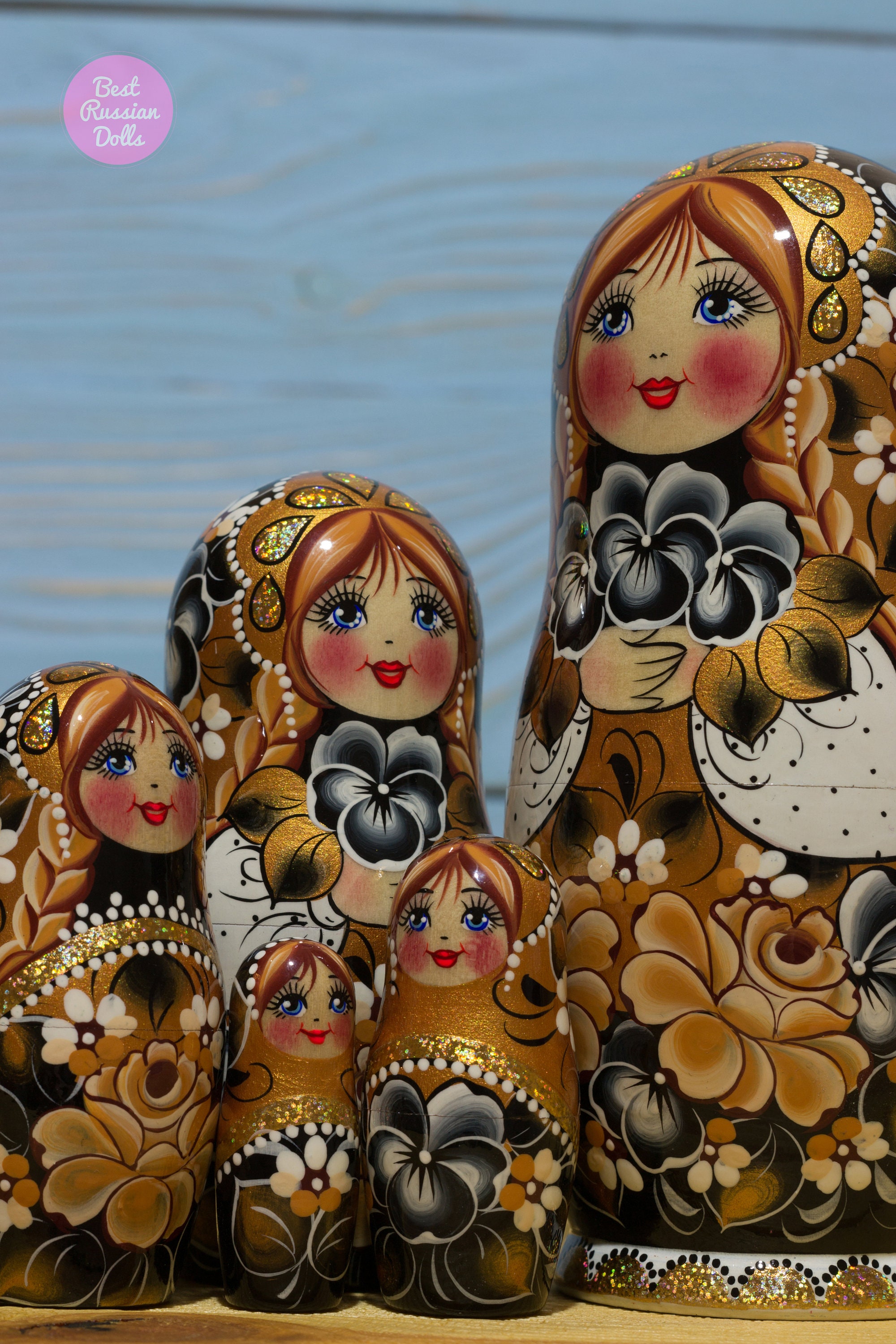 Handpainted babushka doll Gift idea for wife Russian Etsy
