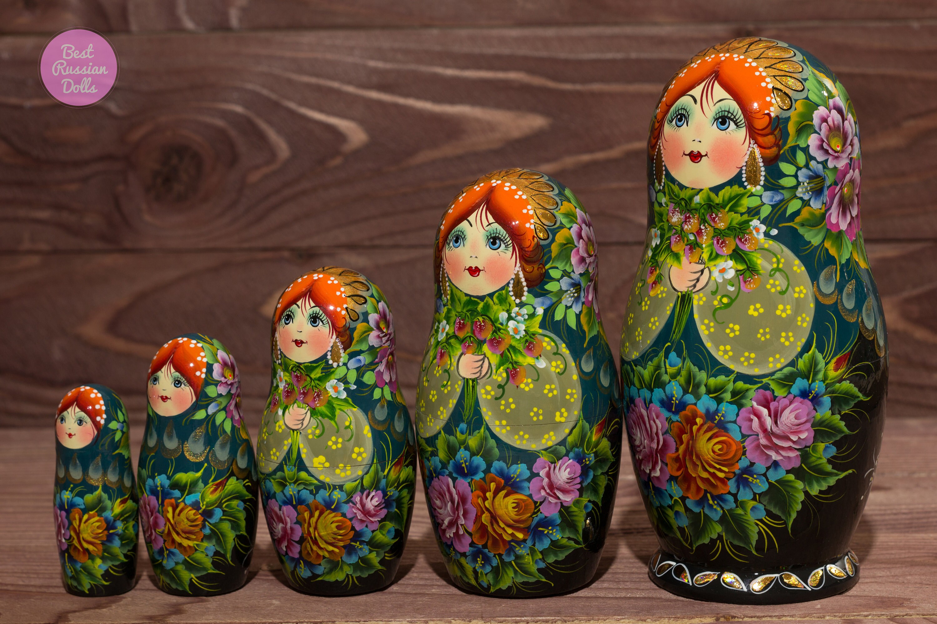 Handmade russian babushka Gift idea for grandma Wooden Etsy