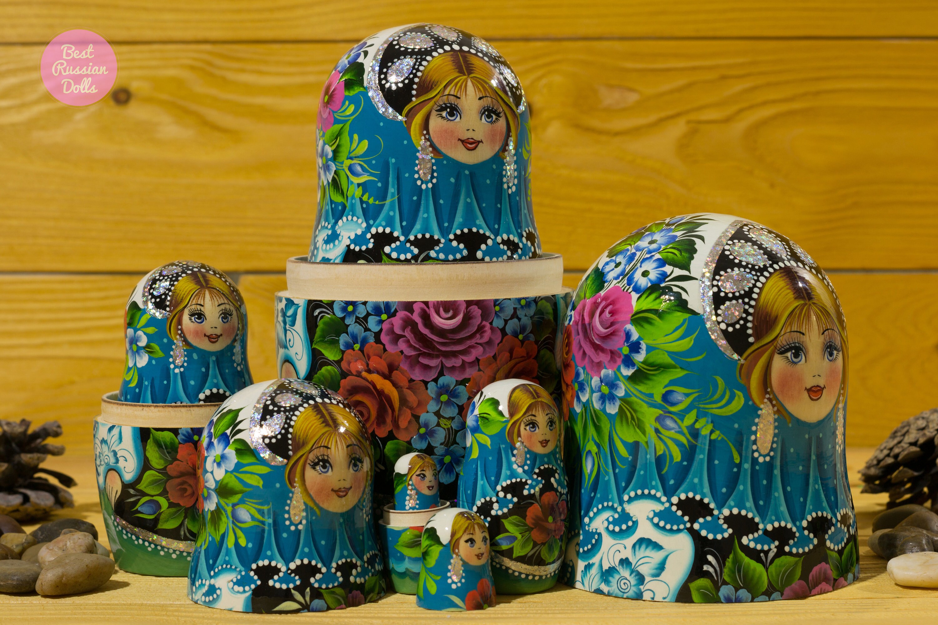 Russian doll Gift idea for wife Handmade nesting dolls Gift Etsy