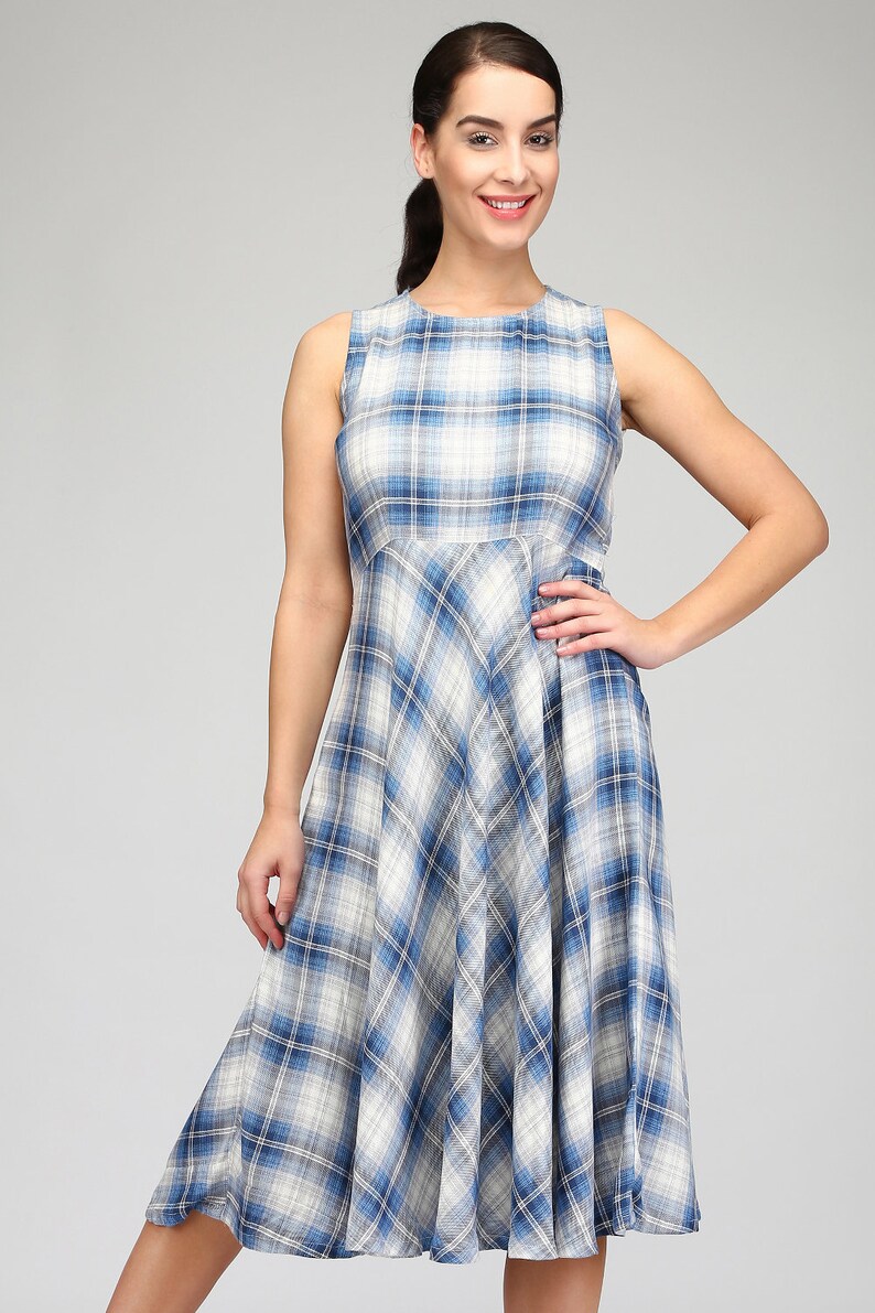 loose dress full sleeve summer dress linen dress custom dress dress Trendy full sleeve overlay linen jacket long dress