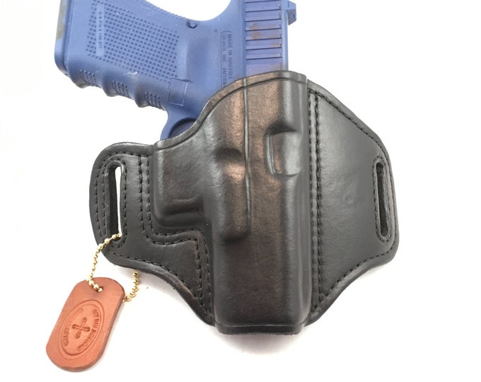 Glock 19 / 23 / 45 (zero cant) - Handcrafted Leather Pistol Holster